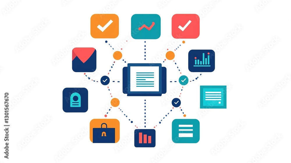 Conceptual visualization of tax management strategies in a digital workspace infographic Conceptual visualization of tax management strategies in a digital workspace infographic