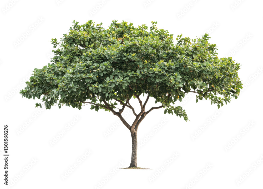 Lush green tree standing tall in a serene setting for nature decoration inspiration and soulful design ideas, cut out Lush green tree standing tall in a serene setting for nature decoration inspiration and soulful design ideas, cut out