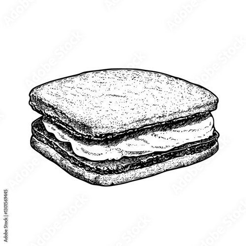 Delicious handmade sandwich with layers of filling served on a rustic plate in a casual dining setting