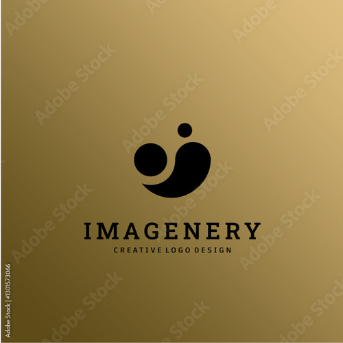 Letter J Logo Vector for Bussines or Branding, Luxury Black Gold, Minimal black design for corporate sign. Initial J logo design template on Gold background.