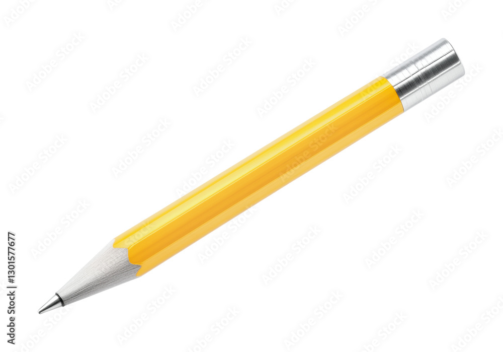 Yellow pencil designed for writing and drawing in classrooms and offices during creative activities and educational sessions, cut out Yellow pencil designed for writing and drawing in classrooms and offices during creative activities and educational sessions, cut out