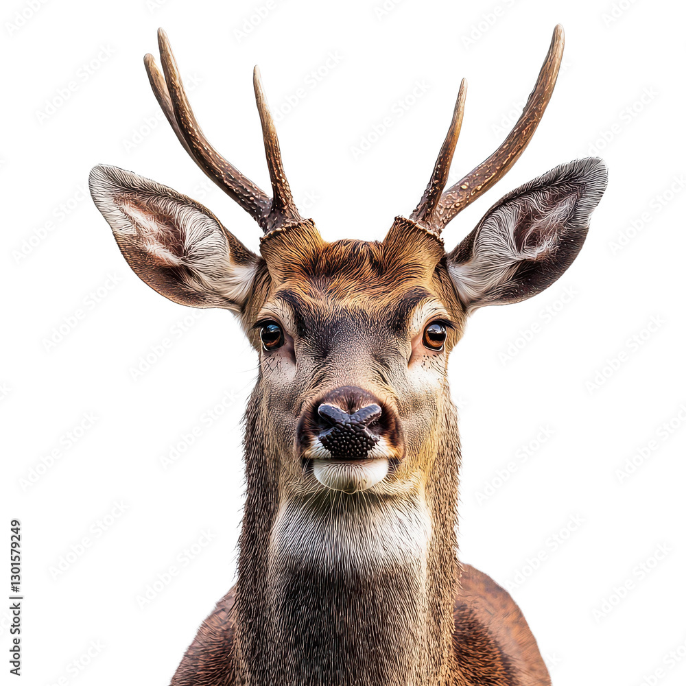 Fototapeta premium Deer isolated on transparent background, PNG