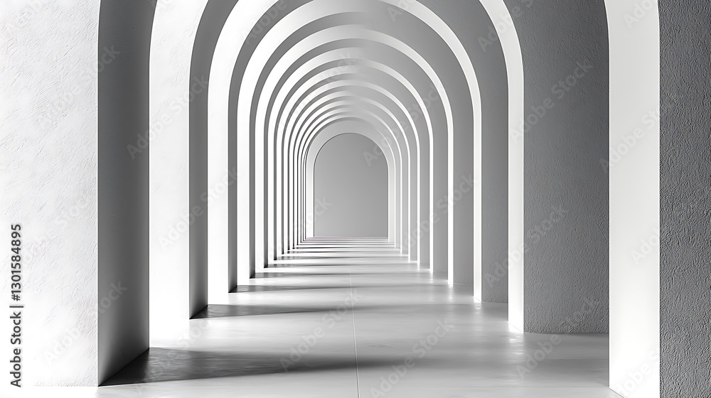 Obraz premium Architectural archway perspective