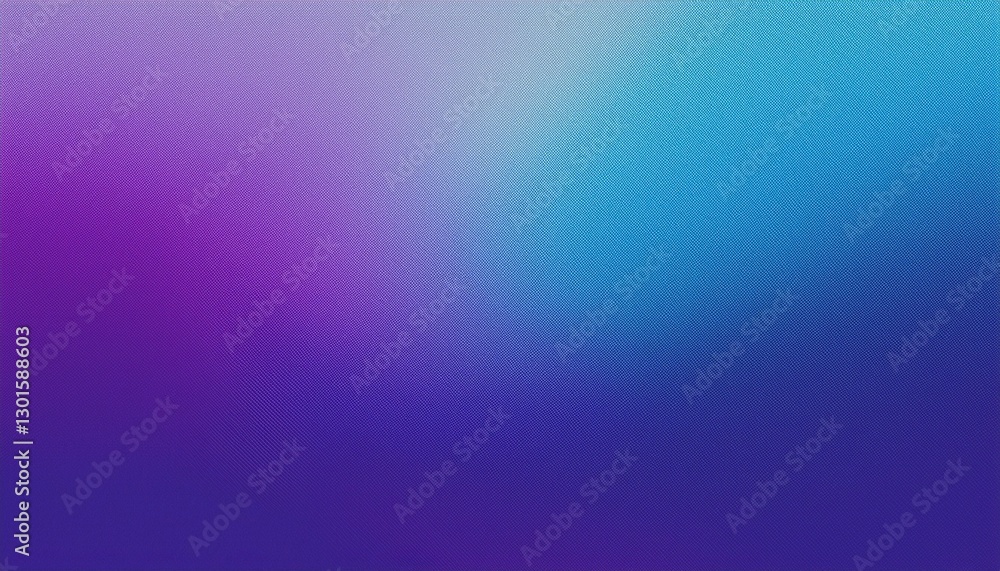 Obraz premium Blue purple grainy gradient vertical glowing abstract light wave on black noise texture background