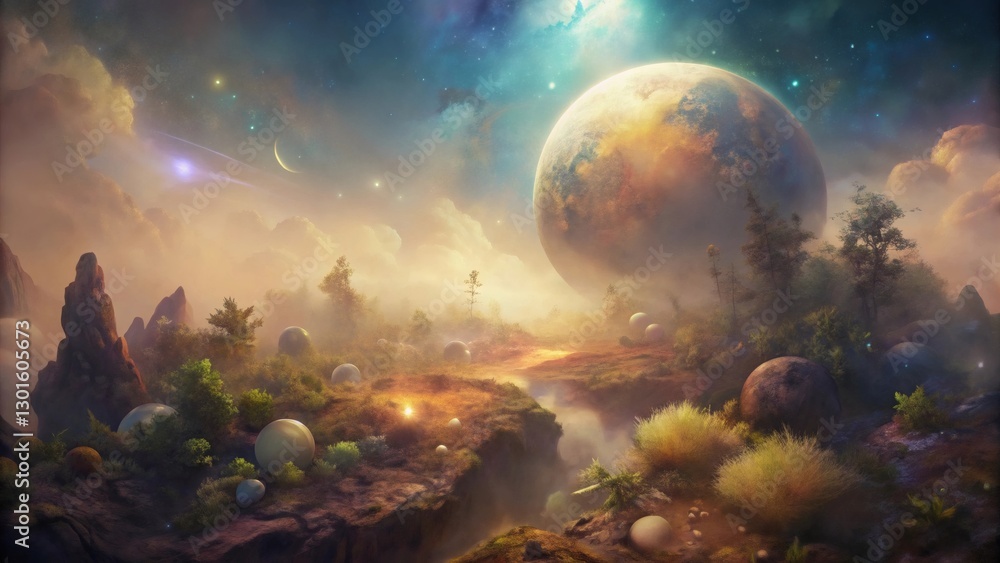 Obraz premium Alien Planet Landscape