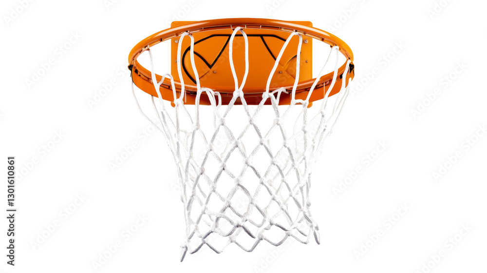 Basketball hoop and net isolated on transparent background Basketball hoop and net isolated on transparent background
