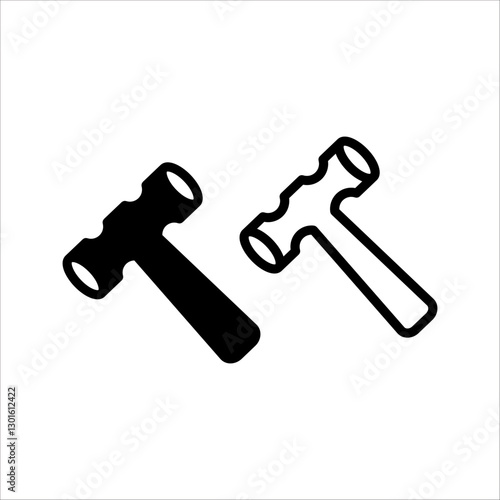 hummer set icon illustration isolated vector sign symbol, on white background