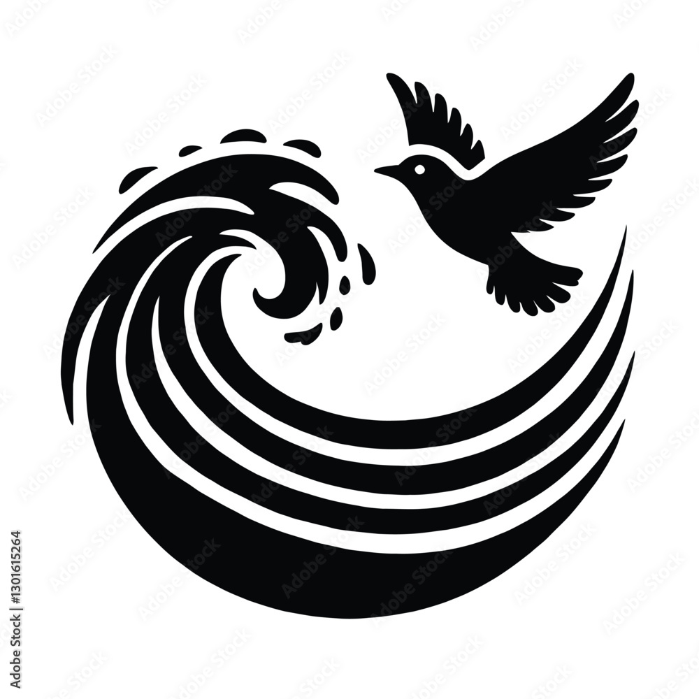 Obraz premium Wave Bird Transformation