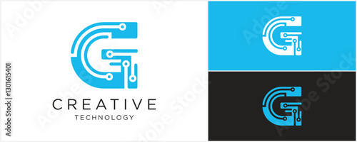 Technology Letter G Logo Abstract vector illustration