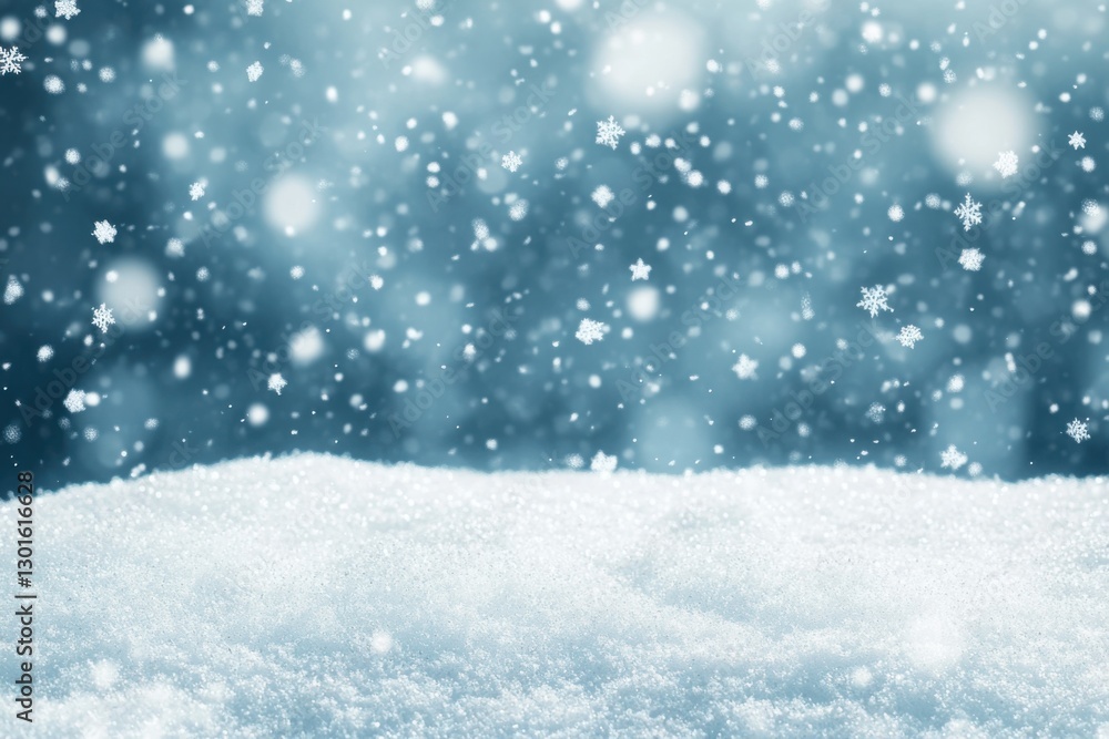 Winter background with snow and forest, a blurred blizzard in the sky. Winter scene with copy space Winter background with snow and forest, a blurred blizzard in the sky. Winter scene with copy space