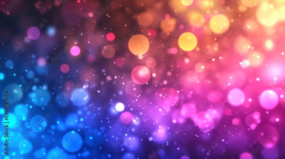 Abstract colorful bokeh background, vibrant lights, glowing particles, digital art Abstract colorful bokeh background, vibrant lights, glowing particles, digital art