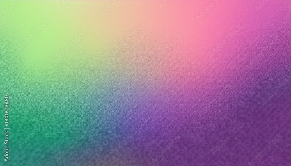 Obraz premium Light vertical grainy gradient background purple pink green subtle pastel color gradient banner design noise texture