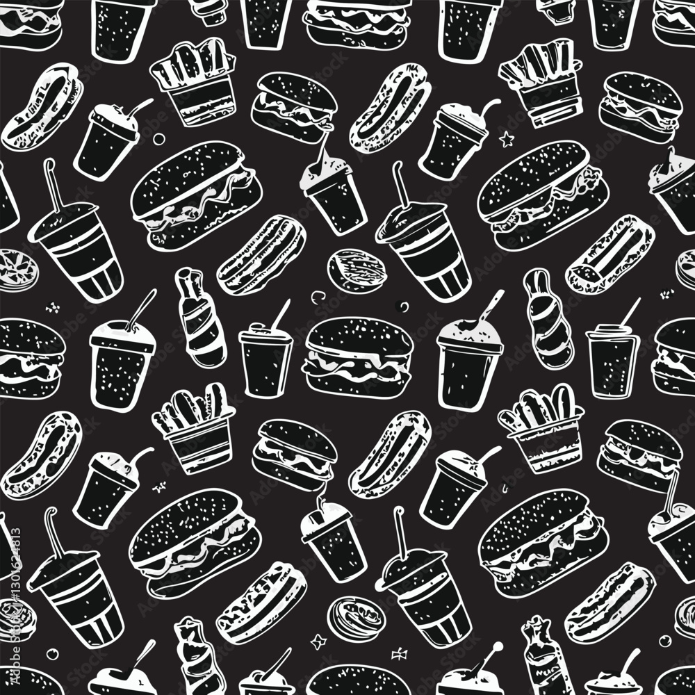 A close up of a bunch of food items on a blackboard
A close up of a bunch of food items on a blackboard