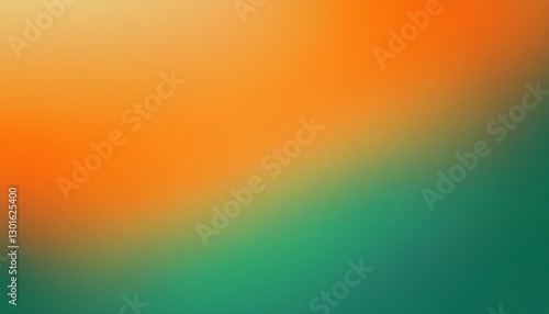 Orange green blurry color gradient grainy texture background, website header poster banner design