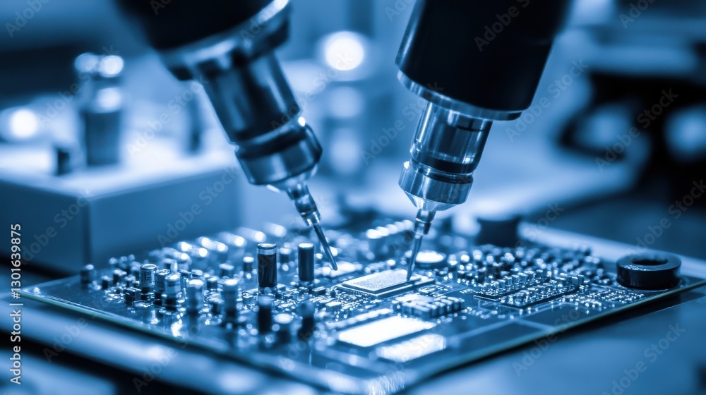 Precision Engineering with Microscopes on Circuit Board Elements Precision Engineering with Microscopes on Circuit Board Elements