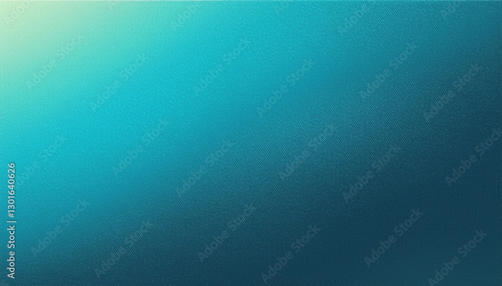 Obraz premium Turquoise blue grainy gradient background poster backdrop noise texture webpage header wide banner design