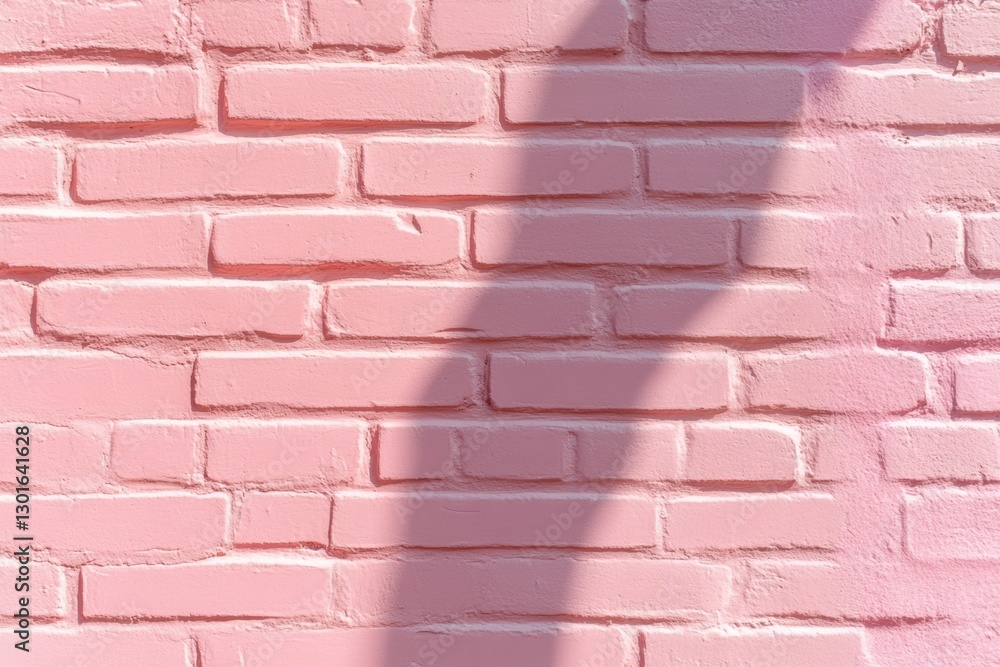 Pink brick wall shadow background texture Pink brick wall shadow background texture