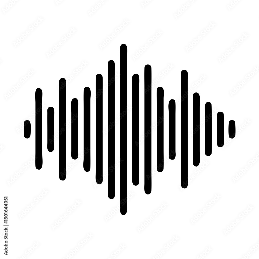 a simple and modern black sound wave graphic, representing sound, music, and audio vector illustration a simple and modern black sound wave graphic, representing sound, music, and audio vector illustration