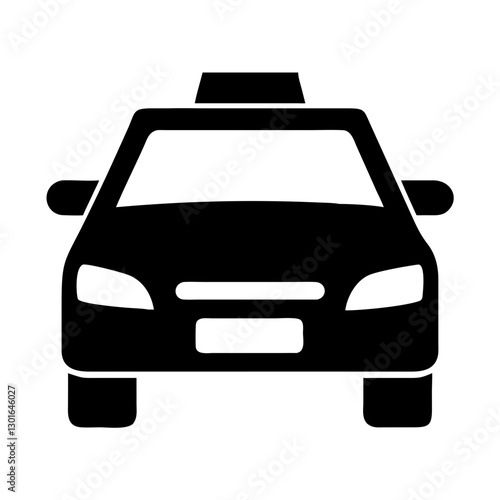 a graphic of a taxi cab, perfect for transport and urban lifestyle projects. vector icon illustration