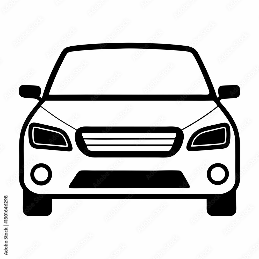 a simple, modern, and sleek black and white line art illustration of a car vector illustration a simple, modern, and sleek black and white line art illustration of a car vector illustration