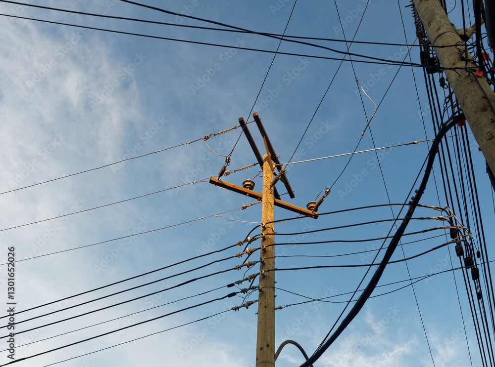 wooden utility pole wooden utility pole