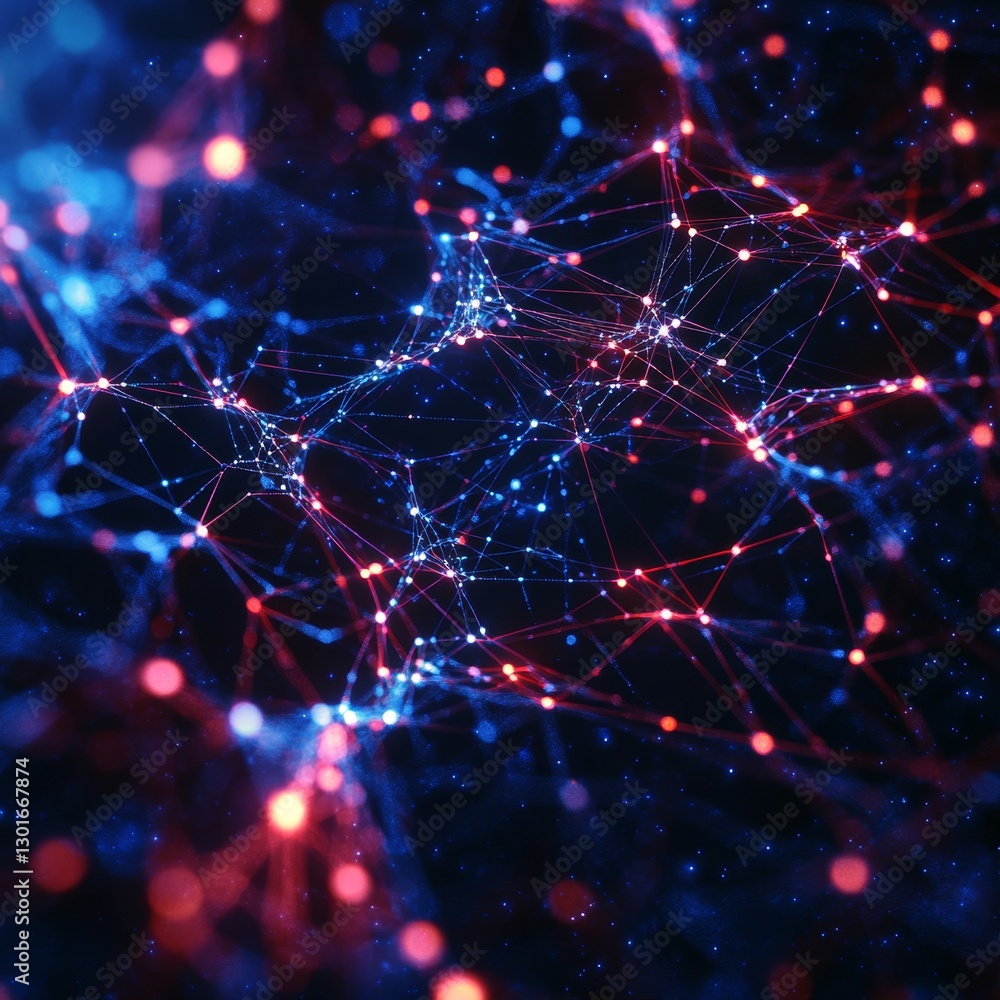 Obraz premium Abstract technology background. Big data visualization. Graphic concept for your design