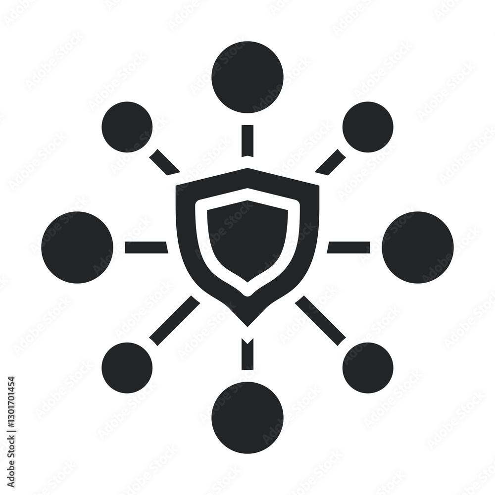 Network Security Icon Glyph Style. Vector Illustration For Graphic Design Network Security Icon Glyph Style. Vector Illustration For Graphic Design