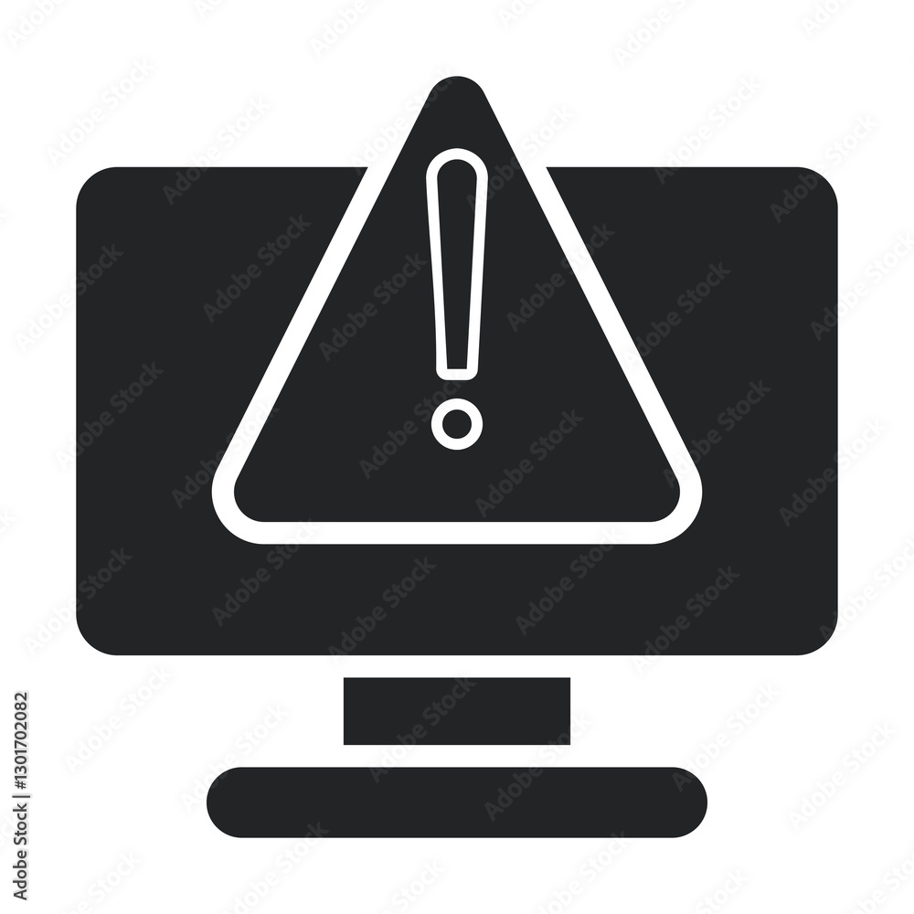 Alert Icon Glyph Style. Vector Illustration For Graphic Design Alert Icon Glyph Style. Vector Illustration For Graphic Design