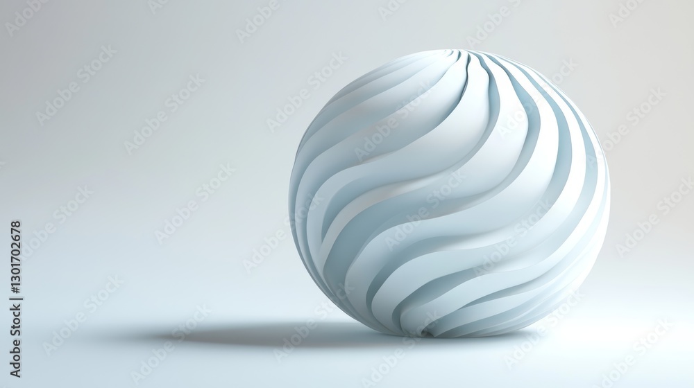 Soft Blue Gray 3D Sphere Texture on White Background Soft Blue Gray 3D Sphere Texture on White Background