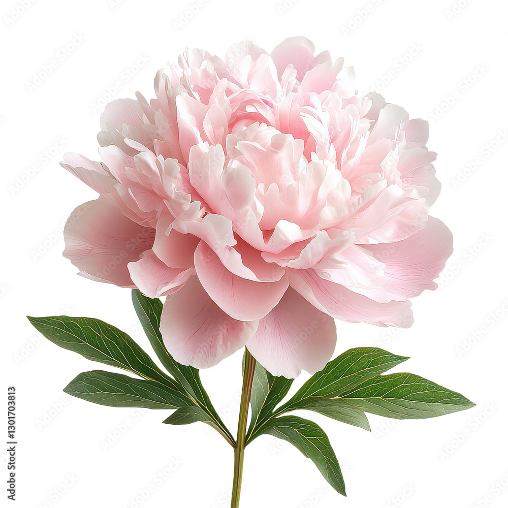 Clean Peony isolated on transparent background, PNG Clean Peony isolated on transparent background, PNG