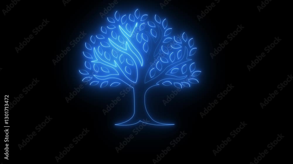 Neon Glowing Outline Tree Animation, Tree symbol, green color tree icon on Black Background. Neon Outline Tree Animated in Black Background. Animation Light Glowing Symbol Black Background. Neon Glowing Outline Tree Animation, Tree symbol, green color tree icon on Black Background. Neon Outline Tree Animated in Black Background. Animation Light Glowing Symbol Black Background.