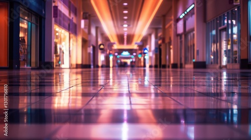 Wallpaper Mural Silent beauty of the shopping mall during the stillness of the night Torontodigital.ca