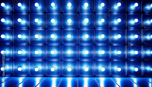 abstract background with blue squares