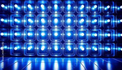 abstract background with blue squares