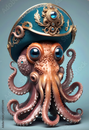 Wallpaper Mural Antropomorfismo, pulpo,  retrato, arte, hombre pulpo elegante, fantasia
 Torontodigital.ca