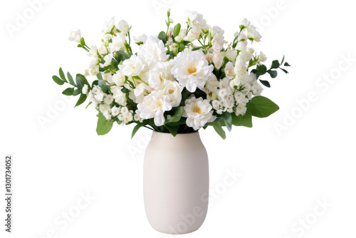 Wallpaper Mural Elegant white floral arrangement in a simple vase, cut out Torontodigital.ca