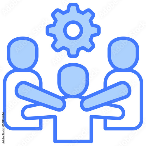 Collaboration Blue Icon