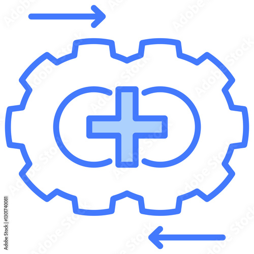 Combine Blue Icon