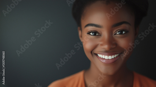 professional female closeup with a warm smile 
