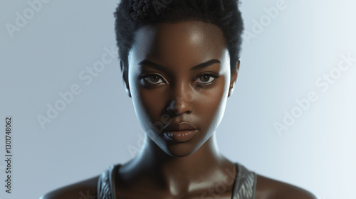 professional black woman closeup headshot 