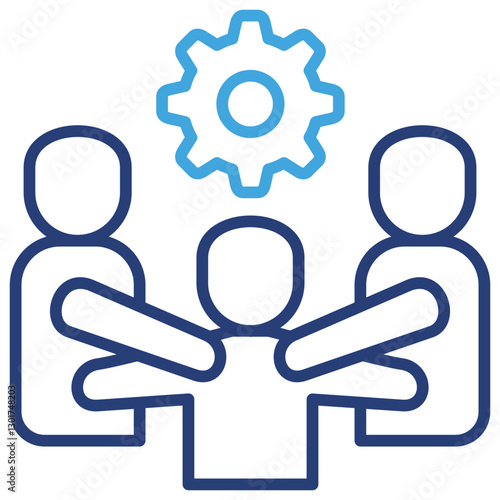 Collaboration Dual Tone Icon