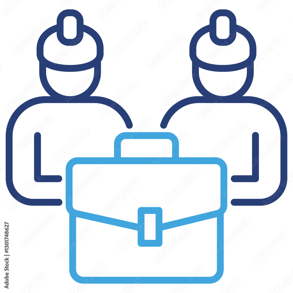 Worker Dual Tone Icon Worker Dual Tone Icon