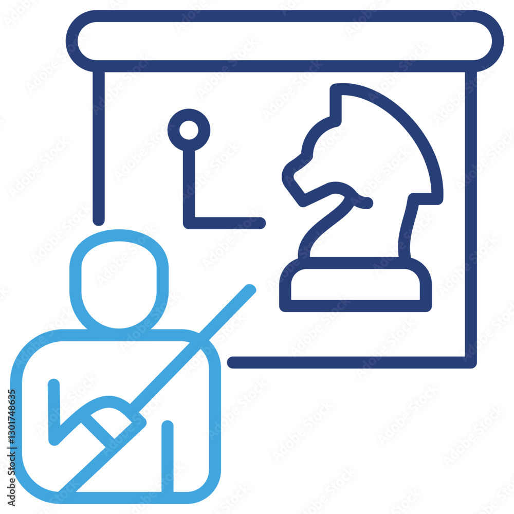 Strategy Dual Tone Icon Strategy Dual Tone Icon