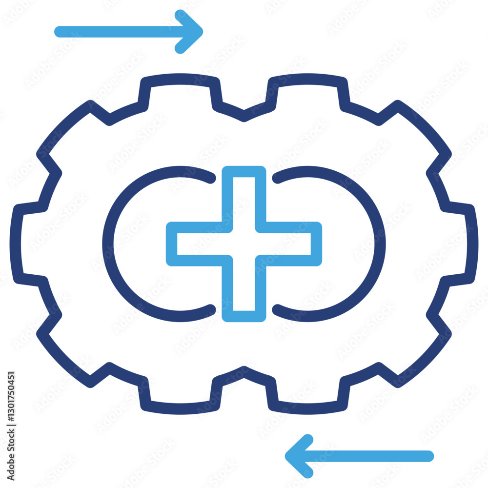 Obraz premium Combine Dual Tone Icon