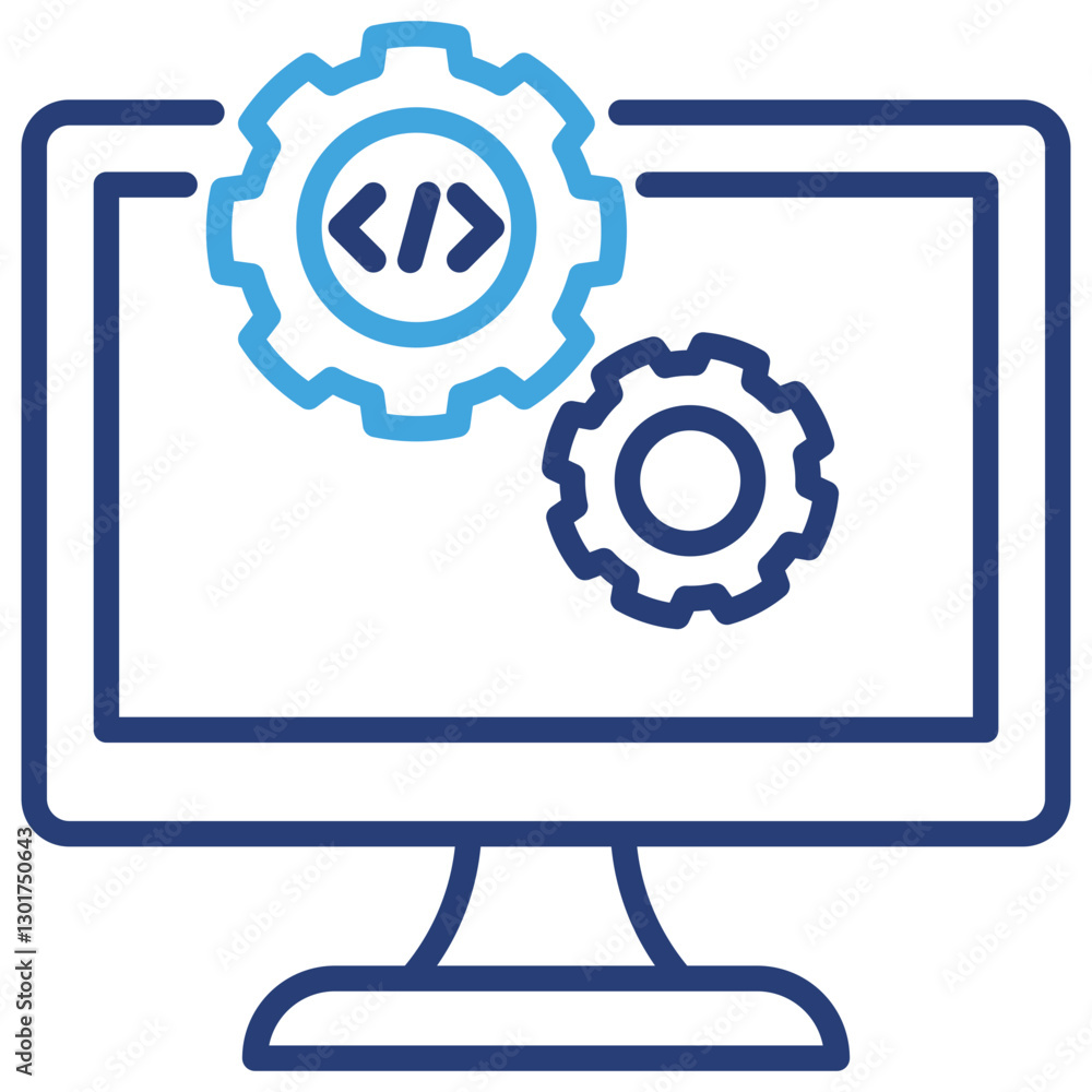 Software Development Dual Tone Icon Software Development Dual Tone Icon