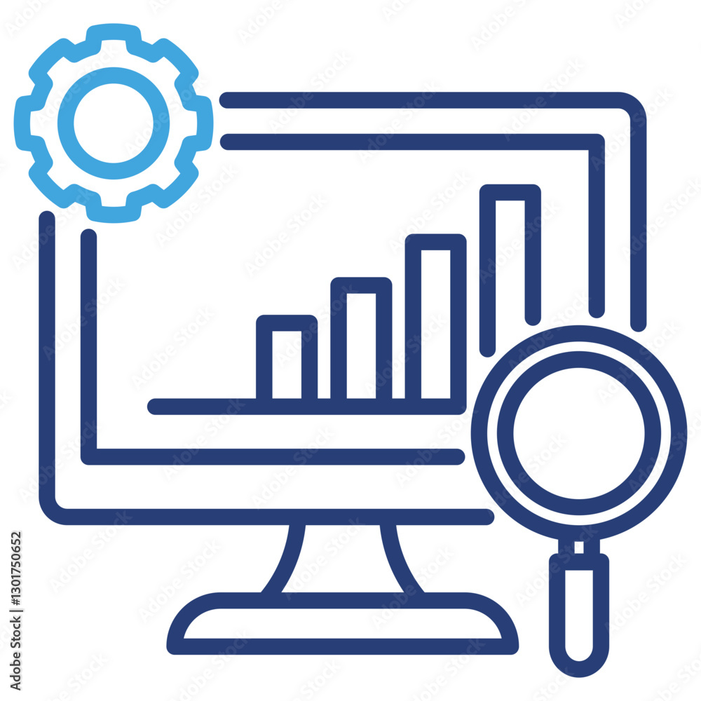 Analyze Dual Tone Icon