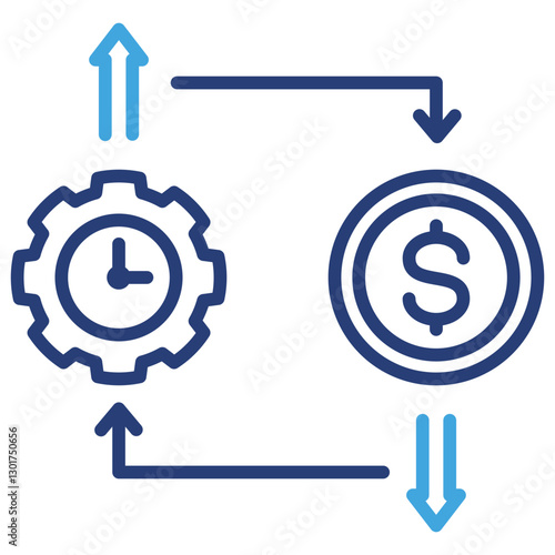 Efficiency Dual Tone Icon