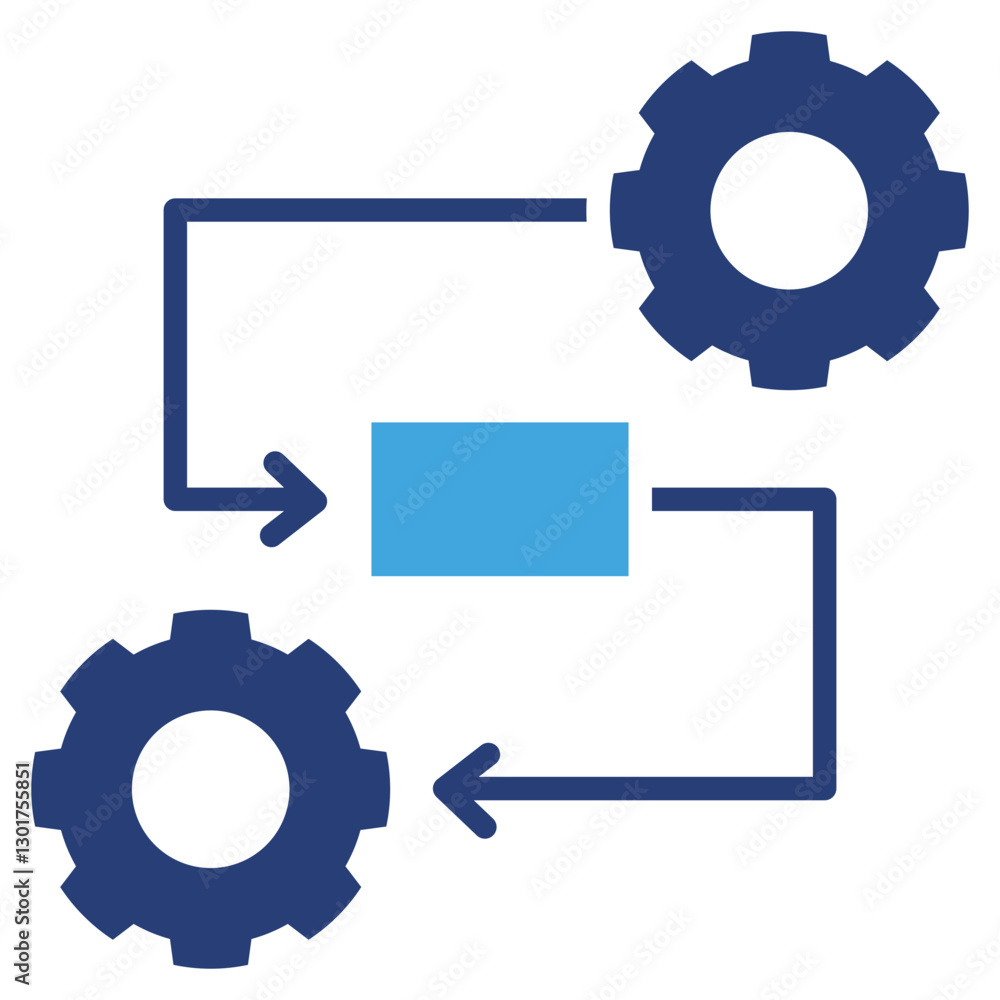 Automation Two Color Icon Automation Two Color Icon
