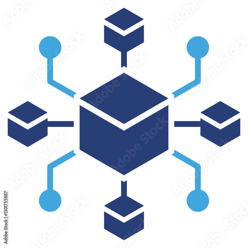 Microservice Two Color Icon