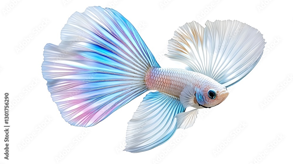 Fototapeta premium Elegant betta fish display underwater environment nature photography close-up view beauty concept